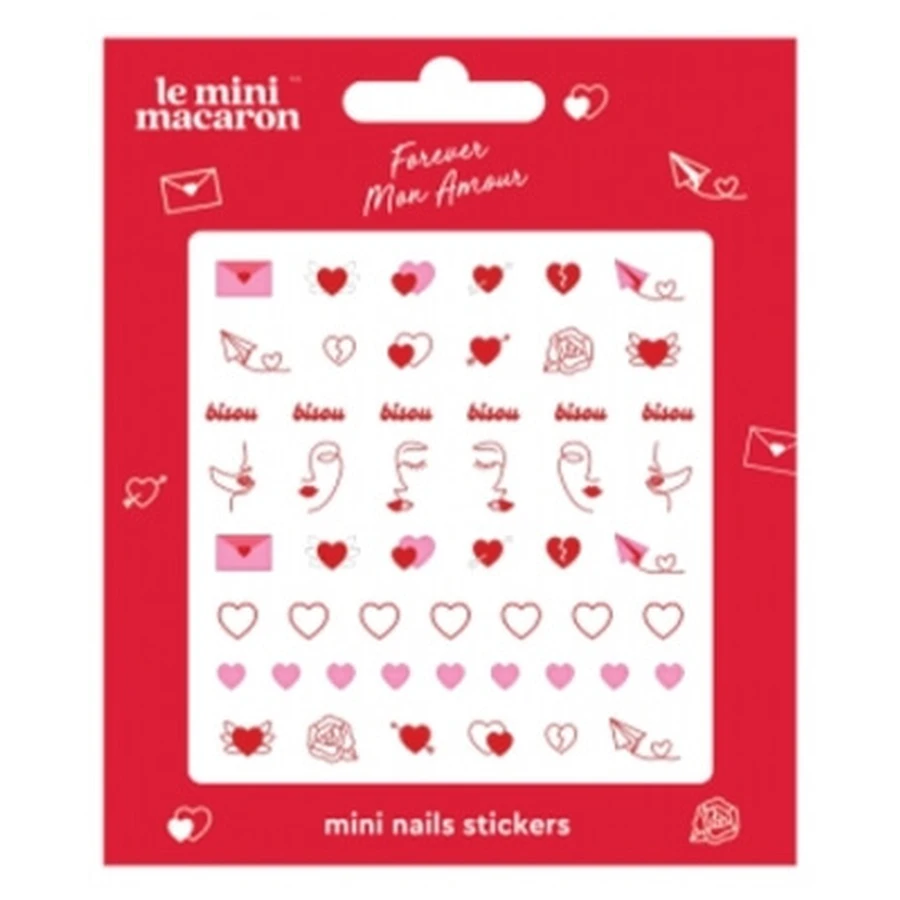 The Mini Macaron Forever Mon Amour Nail Stickers