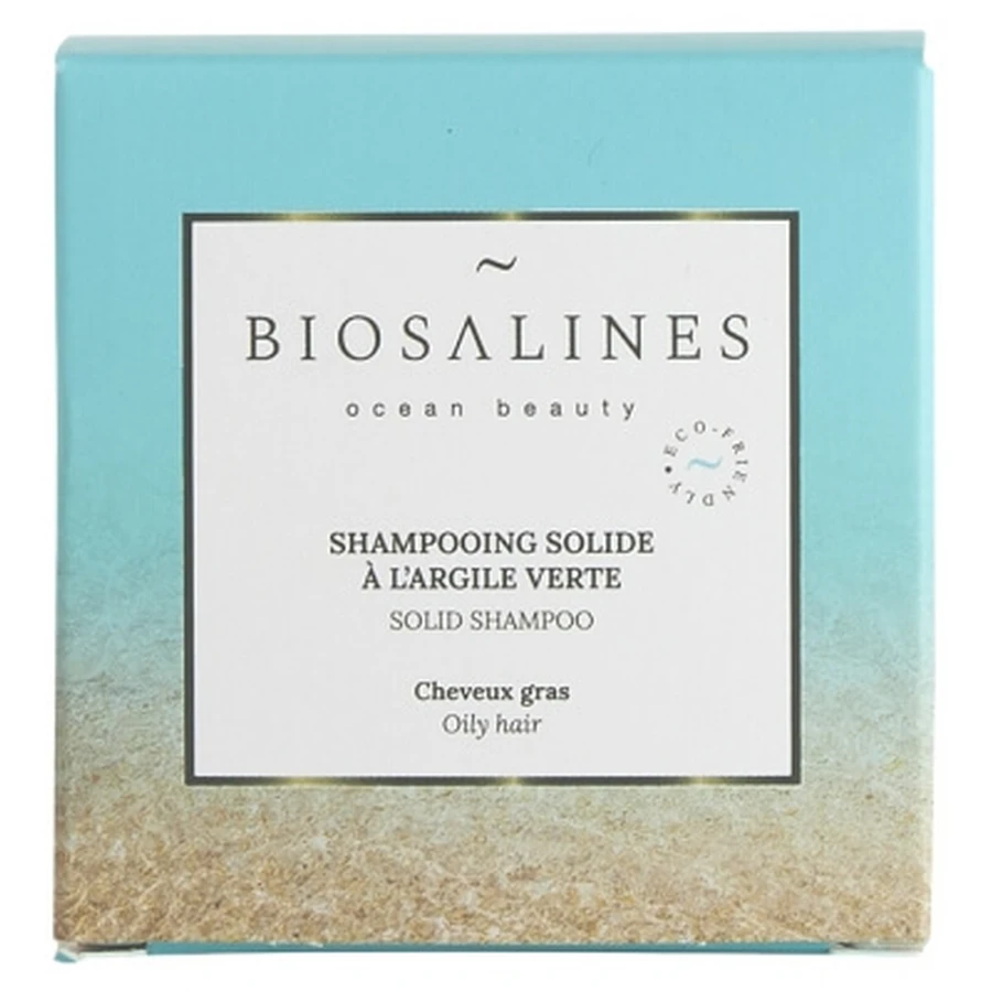 Biosalines Solid Shampoo with Green Clay, 75 g