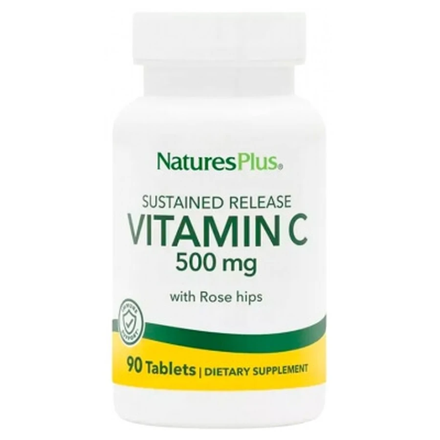 Natures Plus Vitamine C 500 mg met vertraagde afgifte, 90 tabletten