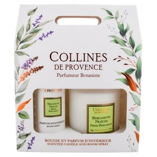 Collines de Provence Coffret Parfum d'Intérieur Duo 100 ml + Bougie Parfumée 180 g