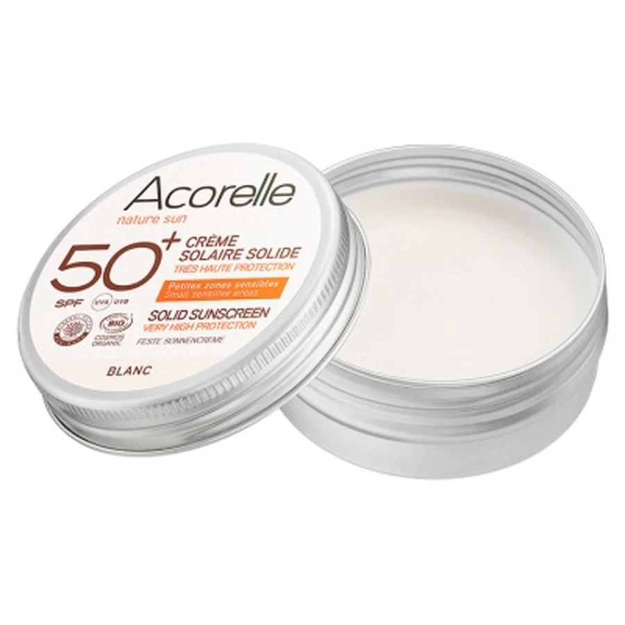 Acorelle Biologische Zonnebrandcrème in vaste vorm SPF 50+ 20 g