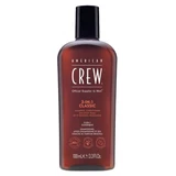 American Crew 3-En-1Format Voyage, Shampooing, Après Shampooing & Gel Douche pour Cheveux et Corps (100ml), Revitalisant, hydratant et apaisant