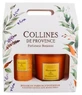 Collines de Provence Duo-set met huisparfums (100 ml) + Duo-set met kaarsen (180 g)