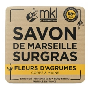MKL Green Nature Extra-feuchtigkeitsspendende Marseiller Seife mit Zitrusblüten, 100 g