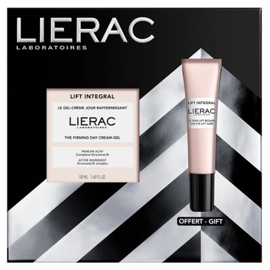 Lierac Lift Integral, crema-gel reafirmante de día, 50 ml + tratamiento lifting para el contorno de los ojos de regalo, 15 ml