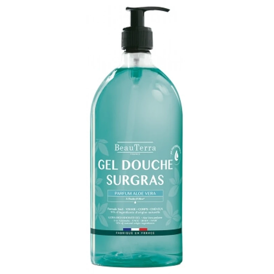 BeauTerra Aloë Vera hydraterende douchegel, 1 l
