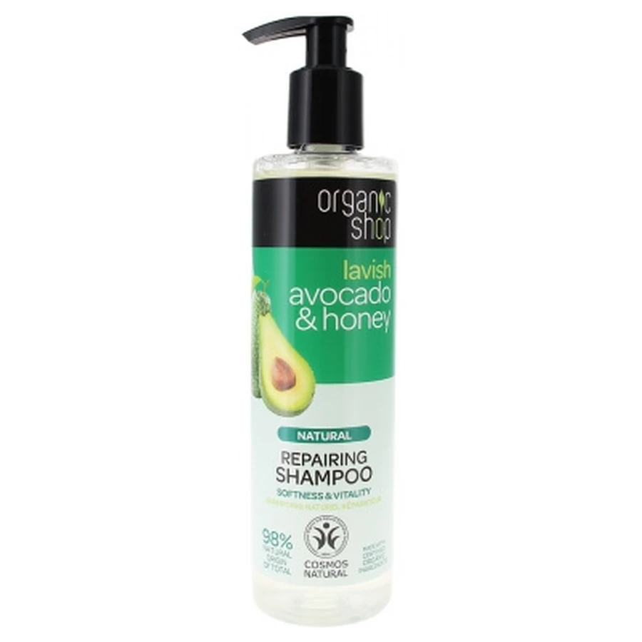 Organic Shop Shampoing Naturel Réparateur Avocat et Miel 280 ml