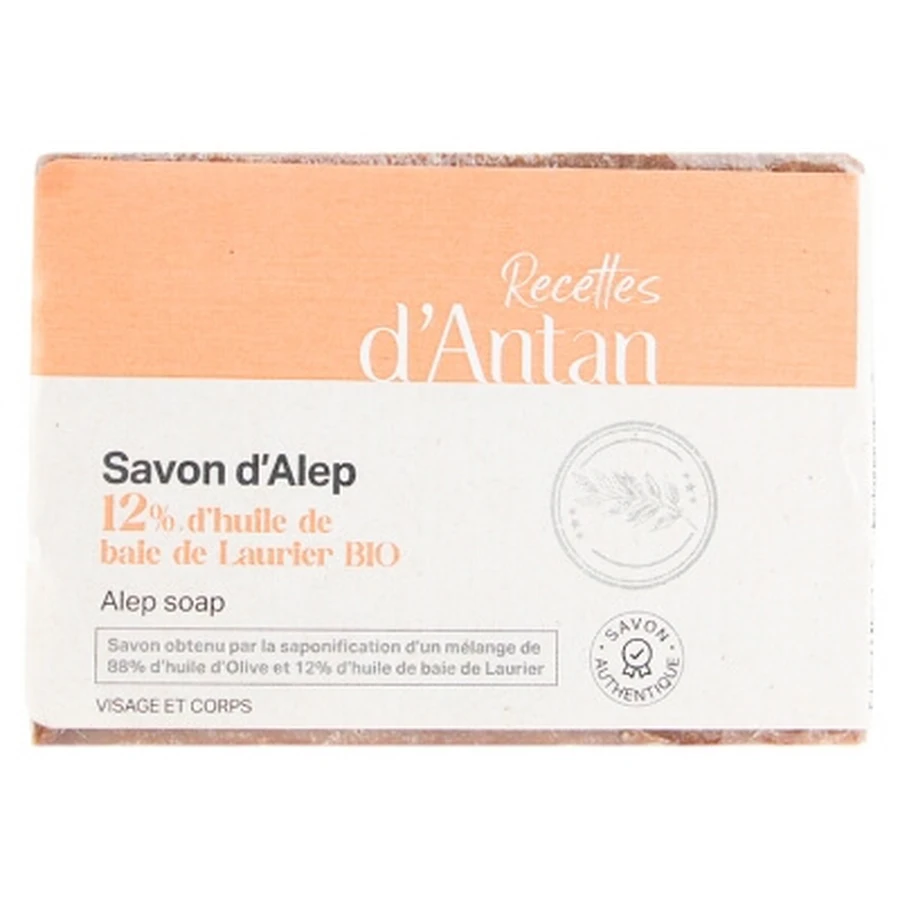 Recettes d'Antan: Jabón auténtico de Alepo, 12 %, 200 g