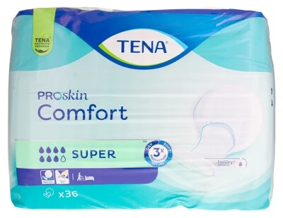 Tena ProSkin Comfort Super 36 Anatomical Pads