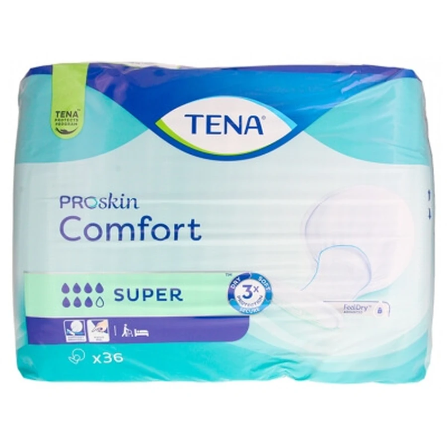 Tena ProSkin Comfort Super 36 Anatomical Pads