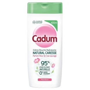 Cadum Natural Caresse Wildrosen-Feuchtigkeits-Duschcreme 400 ml