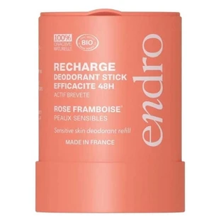 Endro 48-uurs biologische deodorantstick-navulling met frambozen- en rozengeur, 50 g