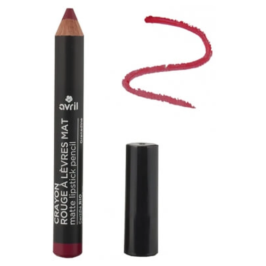 Avril Organic Matte Lipstick in Red