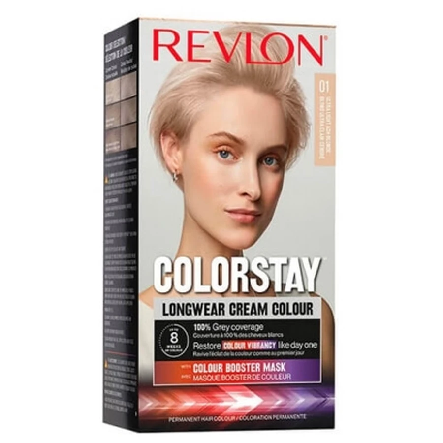 Revlon Make-up Colorstay Permanente Haarfarbe Nr. 01 Ultra Light Ash Blonde Revlon