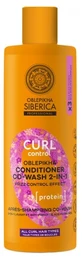Natura Siberica Oblepikha Curl Control 2-in-1 Co-Wash-Spülung: Reinigung und Anti-Frizz-Wirkung mit Proteinen, 400 ml