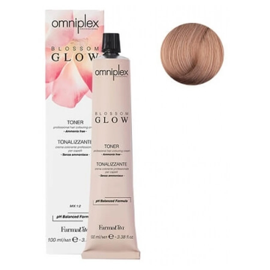 FarmaVita Toner T 9,5 Mahagoni-Braun „Blossom Glow“ Omniplex Haarfarbencreme
