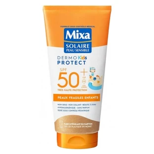 Mixa Dermo Kids Protect, crema solar para niños con piel sensible, SPF 50+, 175 ml