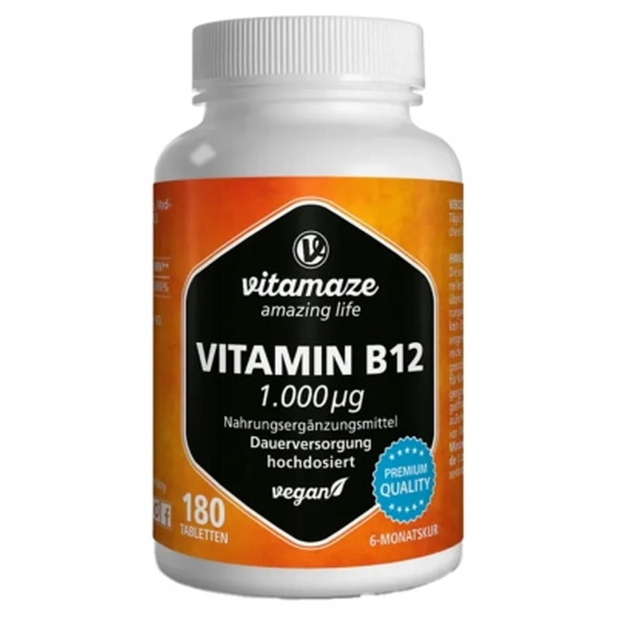 Vitamaze Vitamin B12 1000 µg 180 Tablets