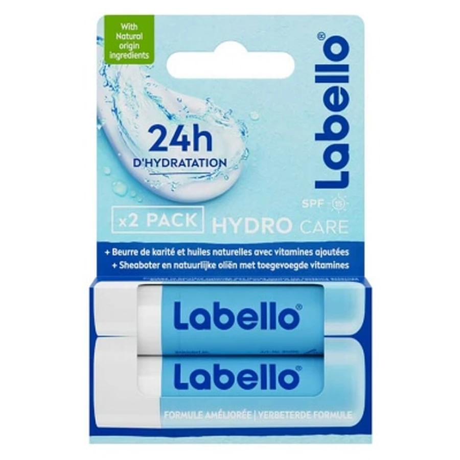Labello Hydro Care SPF 15, 2-pack (elk 4,8 g)