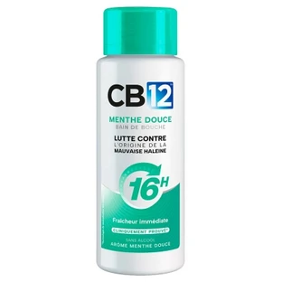 CB12 Enjuague bucal de menta suave de 12 horas, 250 ml