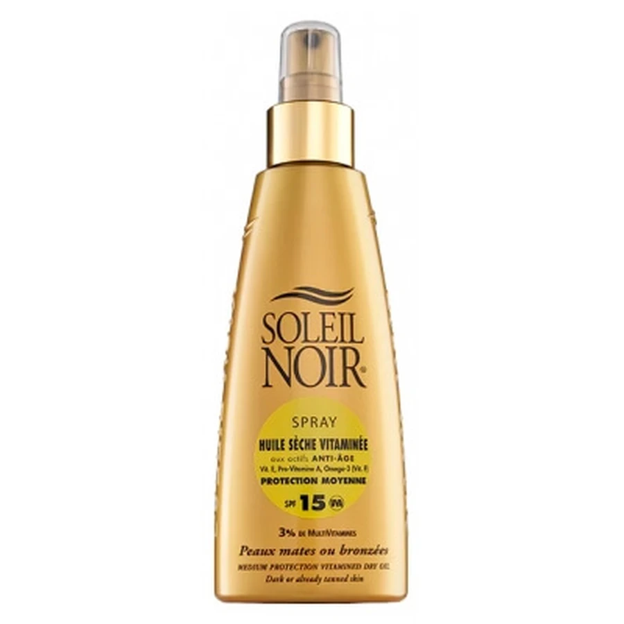 Soleil Noir Olio secco arricchito con vitamine SPF 15 Spray, 150 ml