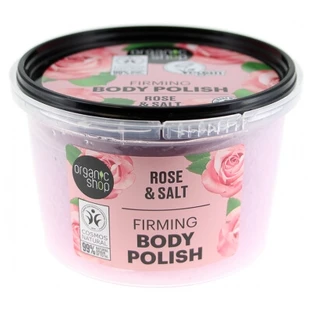 Exfoliante corporal reafirmante con rosa de Organic Shop, 250 ml