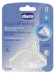 Chupete inclinado Chicco Natural Feeling, flujo lento, a partir de 0 meses