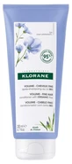 Klorane Volume - Acondicionador de semillas de lino ecológicas para cabello fino, 200 ml