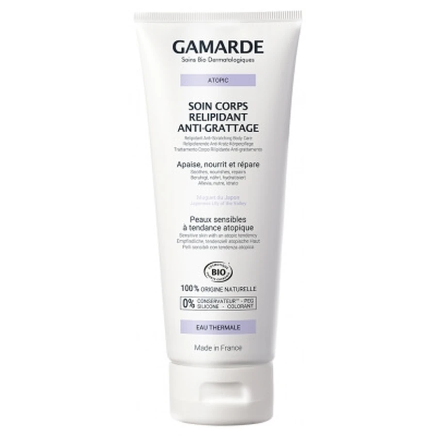 Gamarde Atopic Organic Lipid-Restoring, Anti-Itch Body Care 200 ml
