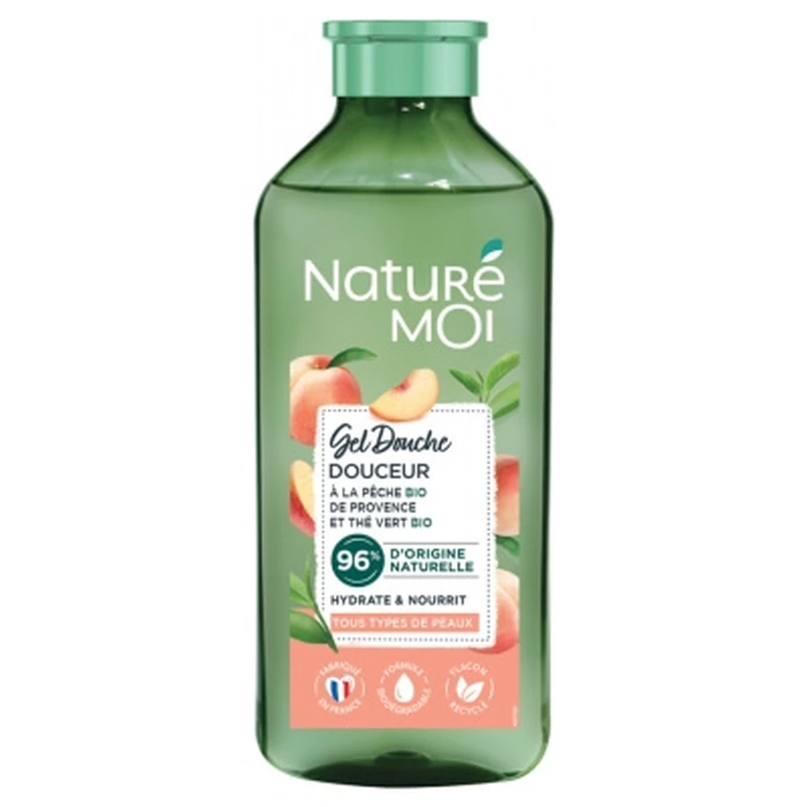 Naturé Moi Sanftes Duschgel mit Pfirsich und Bio-Grüntee, 250 ml