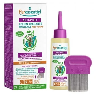 Puressentiel-lotion tegen luizen 100 ml + kam