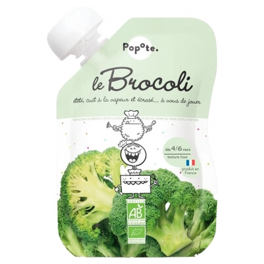 Popote Gourde Bio-Brokkoli-Püree, für Babys ab 4–6 Monaten, 120 g