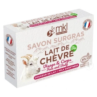 Jabón ultrahidratante de leche de cabra ecológica «Douceur de Lait» de MKL Green Nature, 100 g