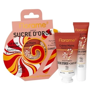 Florame Sucre d'Orge Coffret Crème Mains 30 ml + Baume Lèvres Bio 15 ml