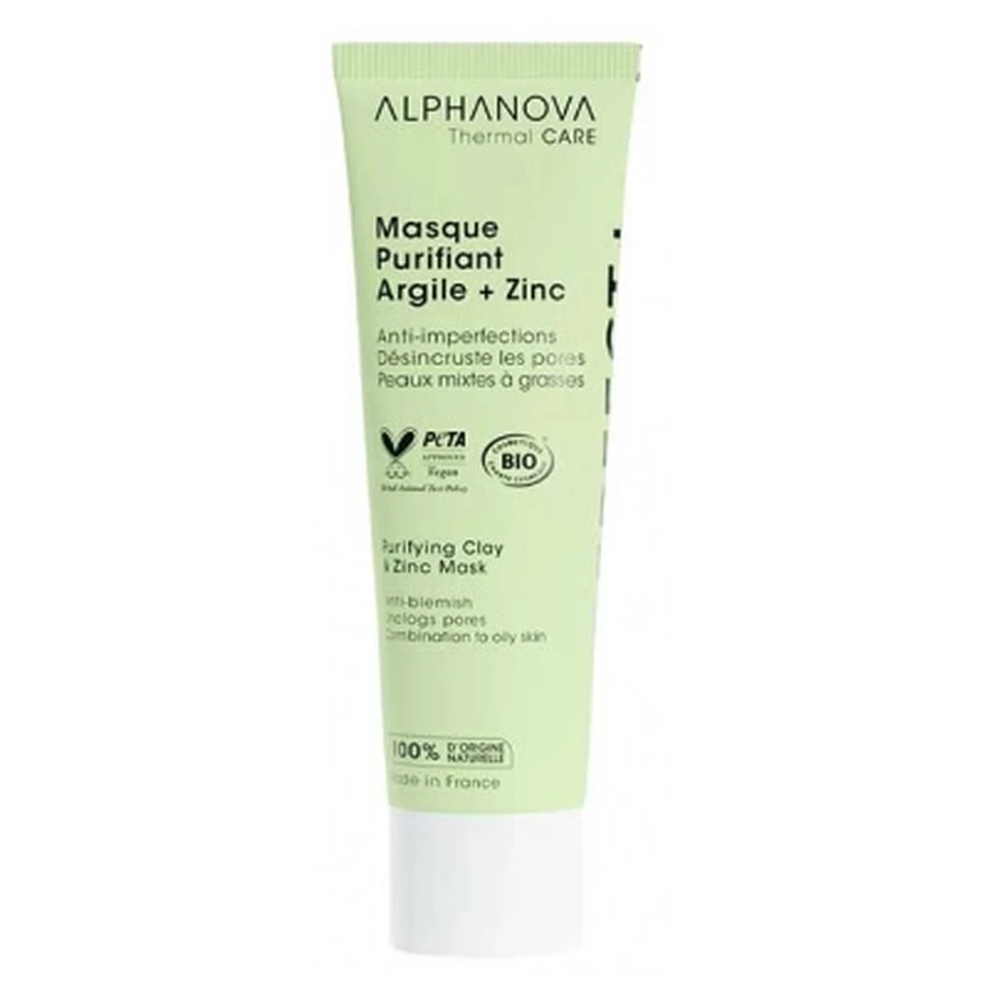 Alphanova Thermal Care Perfect + Reinigende Ton- und Bio-Zink-Maske 50 ml