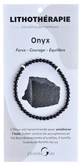 PharmaGem Crystal Therapy Onyx Bracelet, 4 mm