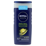 Nivea Men Express Wake-Up 24-Hour Freshness 3-in-1 Shower Gel for Face, Body, and Hair, 250 ml