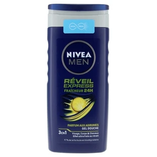 Nivea Men Express Wake-Up 24-Stunden-Frische 3-in-1-Duschgel für Gesicht, Körper und Haare, 250 ml
