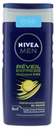 Nivea Men Express Wake-Up 24-Stunden-Frische 3-in-1-Duschgel für Gesicht, Körper und Haare, 250 ml