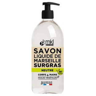 MKL Green Nature – Unparfümierte, neutrale Flüssigseife nach Marseille-Art, 1 l