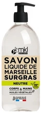 MKL Green Nature Unscented Neutral Marseille Liquid Soap, 1 L
