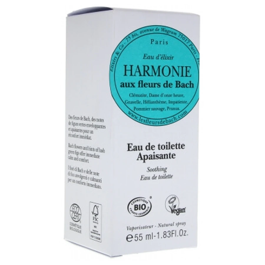 Elixirs & Co Harmony Bachbloesem-elixer Eau de Toilette, kalmerend, 55 ml