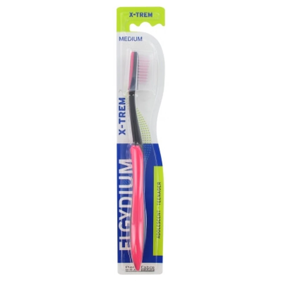 Cepillo de dientes Elgydium X-TREM para adolescentes, caña media