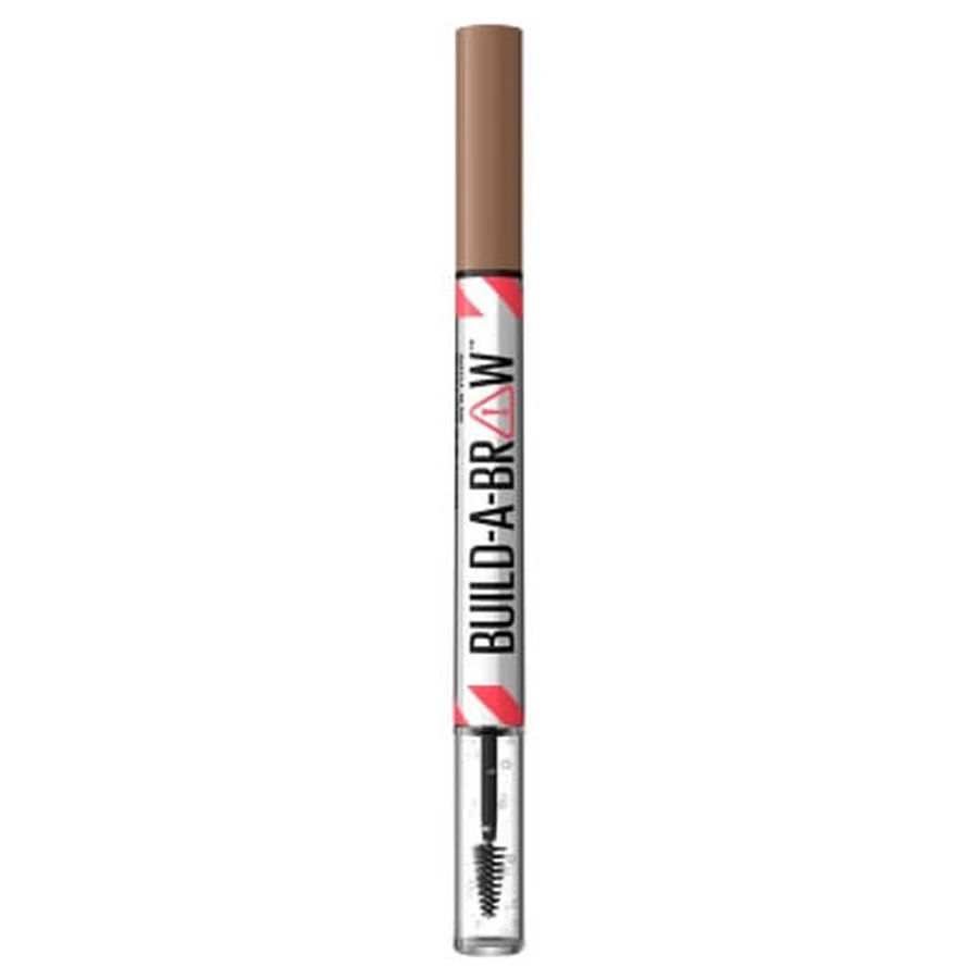 Maybelline New York Build-A-Brow 2-in-1 Eyebrow Pen and Setting Gel, 10 ml