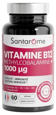 Santarome Vitamin B12 Methylcobalamin+ 1000 µg 60 Capsules