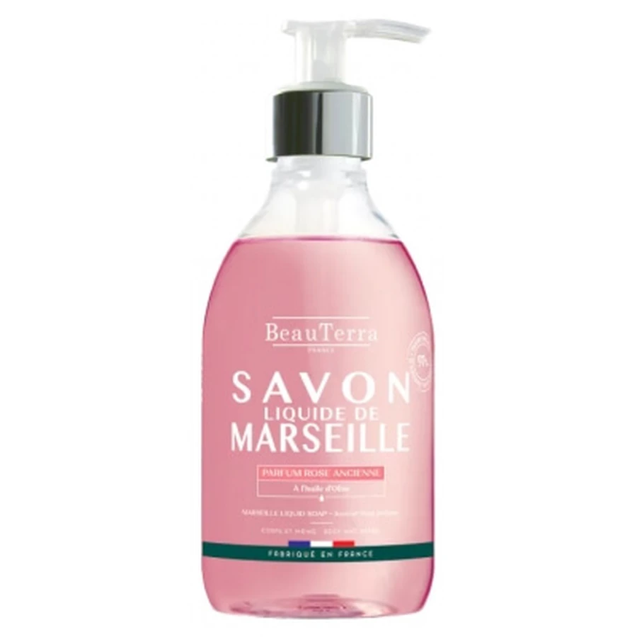 BeauTerra Marseille Flüssigseife, Old-Fashioned Rose, 300 ml