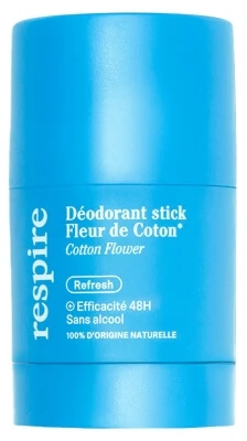 Respire Organic Cotton Flower Deodorant Stick, 50 g