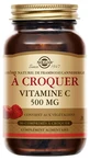 Solgar Vitamina C 500, sabor a frambuesa y arándano rojo, 90 comprimidos masticables
