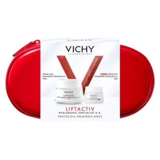 Vichy LiftActiv Hyaluronic Specialist H.A. Tagescreme 50 ml + Nachtcreme 15 ml, dazu ein kostenloses Reise-Set