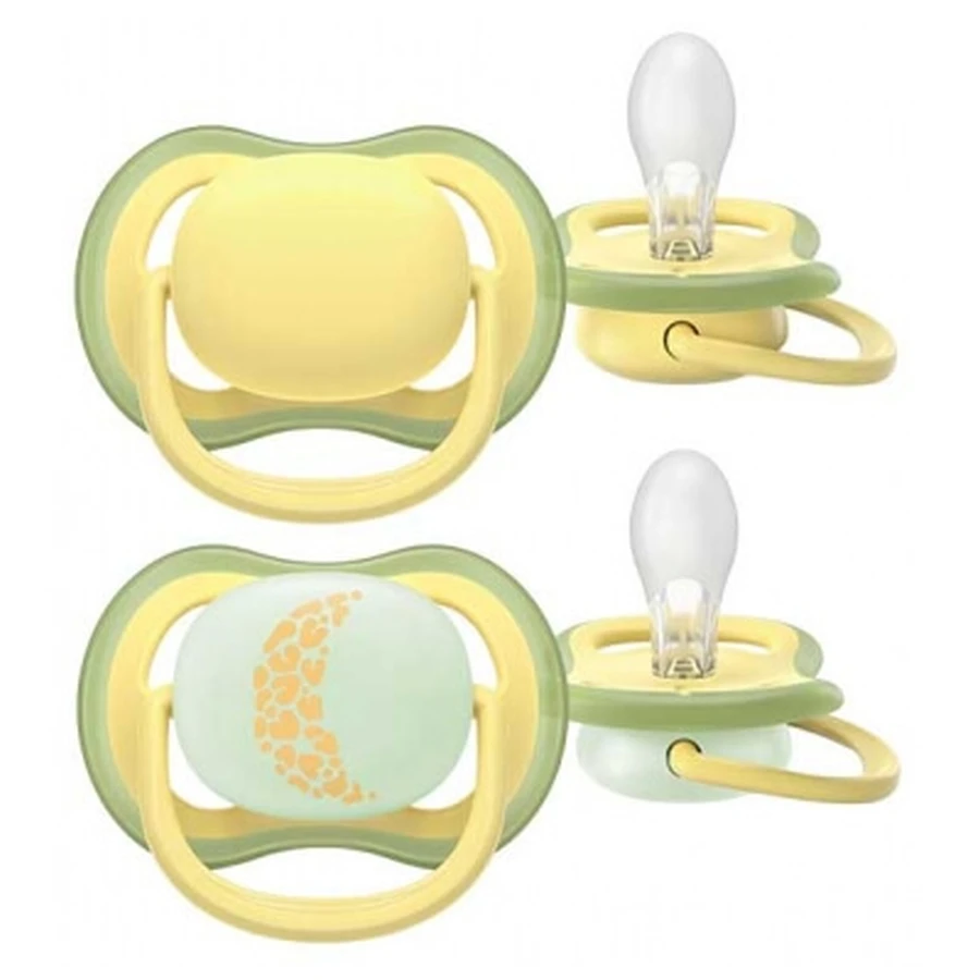 Avent Ultra Air Dag en Nacht, 2 orthodontische fopspenen, vanaf 18 maanden